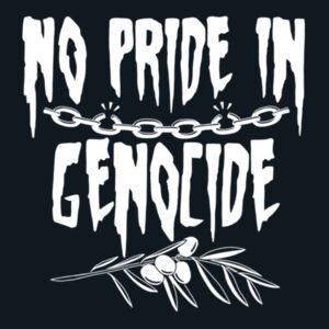 No Pride in Genocide Tee Design