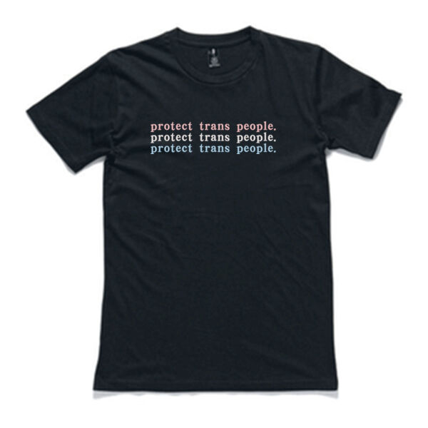 protect trans people embroidered tee Thumbnail
